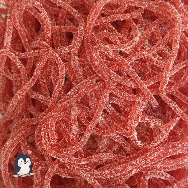 Bonbons Lacets Sucrés Fraise – Tubo