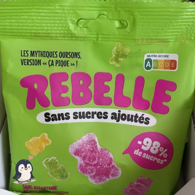 Bonbons – Sachet Oursons Acidulés Sans Sucre Ajouté – Rebelle