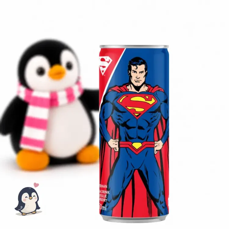 Boisson Enfants Superman Drink Framboise Bleue Acidulée 250 ml