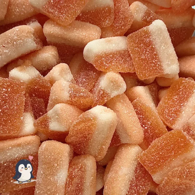 Bonbons – Tranche de Pêche halal et sans gluten – Dulceplus